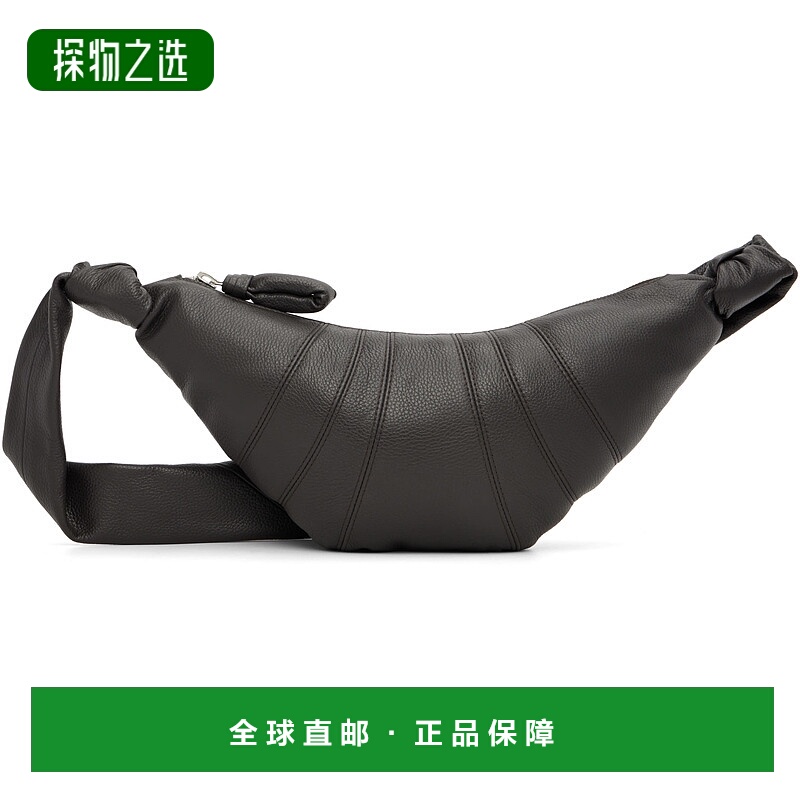 1h可退 香港直邮Lemaire 男士 棕色小号 Croissant 单肩包 BG0003