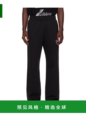 香港直邮WE11DONE 男士休闲裤 WDTA225706UBK AW2025 黑色 松紧腰