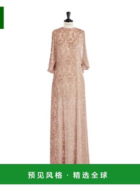 香港直邮Dior Devore 天鹅绒长款连衣裙 611L42A5506X4220