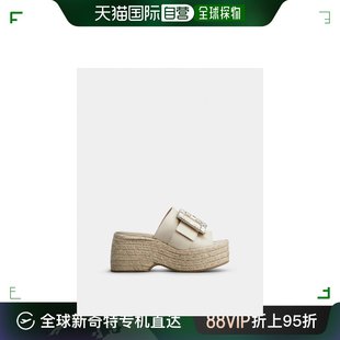 女士钻扣皮革渔夫鞋 欧洲直邮Roger Vivier 罗杰维维亚