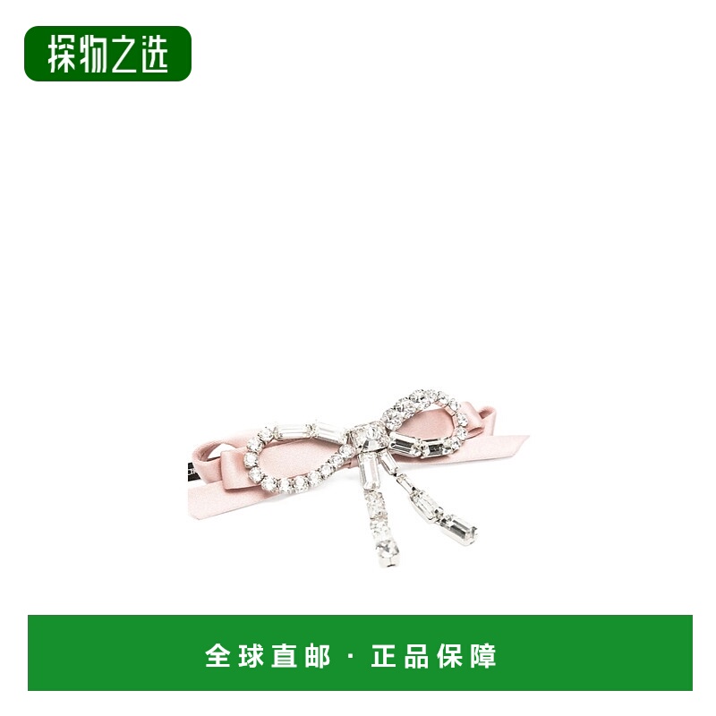 香港直邮Jimmy Choo 蝴蝶结发箍 CRYSTALBOWSLIDEXAH