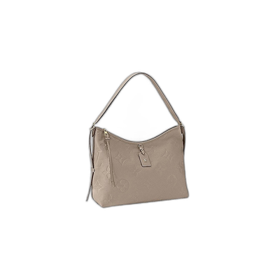 欧洲直邮LV/路易威登 CarryAll女士中号鸽子灰压花牛皮手提包