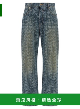 香港直邮BALMAIN 男士牛仔裤 GH1ML135DG126AW SS2026 蓝色 腰带