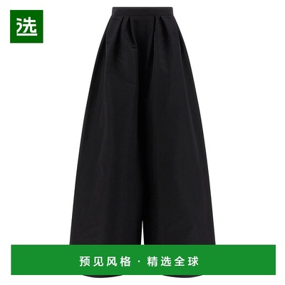 1h可退 香港直邮CAROLINA HERRERA 女士 褶襉闊腿褲 F2511N423SFA