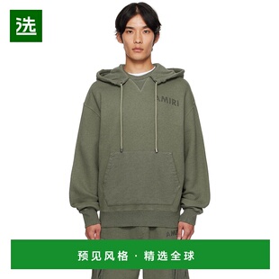 香港直邮AMIRI 男士 卡其色 Stencil Oversized 连帽衫 AMJYHD112