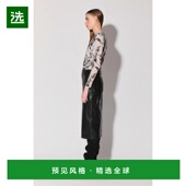 美国直邮 真皮 Walter Selene 1h可退 黑色 Baker 裙子 半身裙