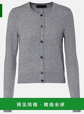 1h可退 香港直邮NILI LOTAN 女士 March 羊绒针织开衫 grey灰色