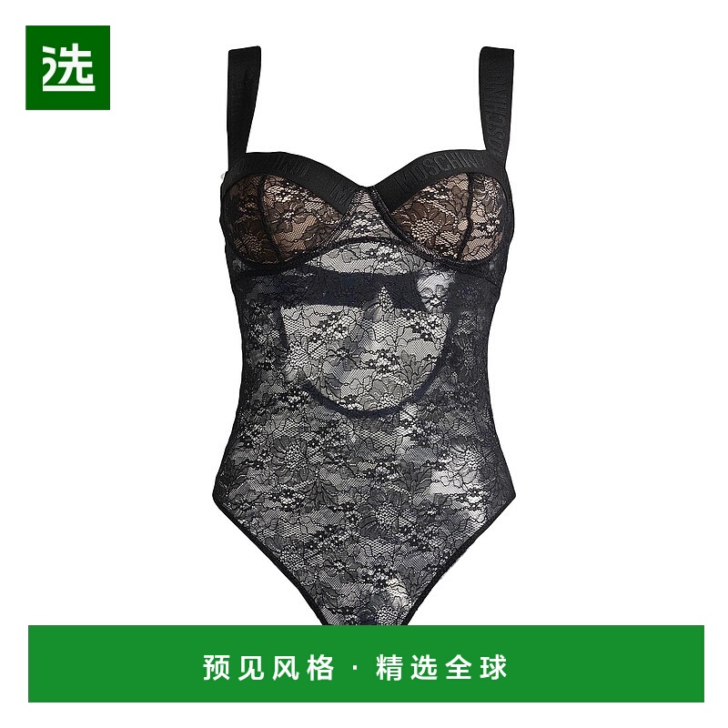 香港直邮Moschino 莫斯奇诺 女士 内衣连体衣 black黑色 舒适时尚
