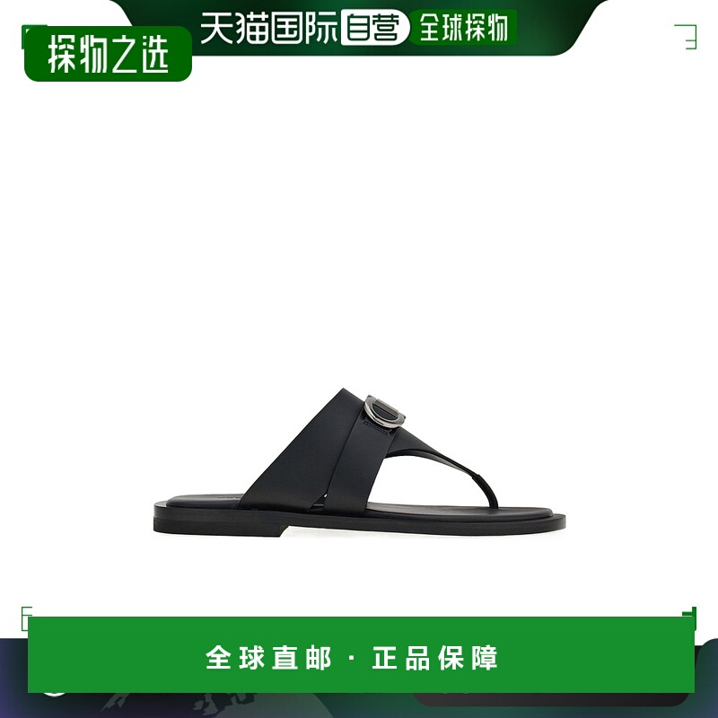 香港直邮Salvatore Ferragamo Gancini 装饰拖鞋 022491