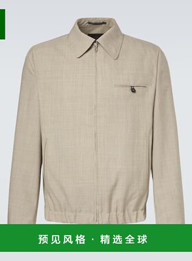 1h可退 香港直邮Slowear 男士 初剪羊毛宽身束腰夹克 beige米色