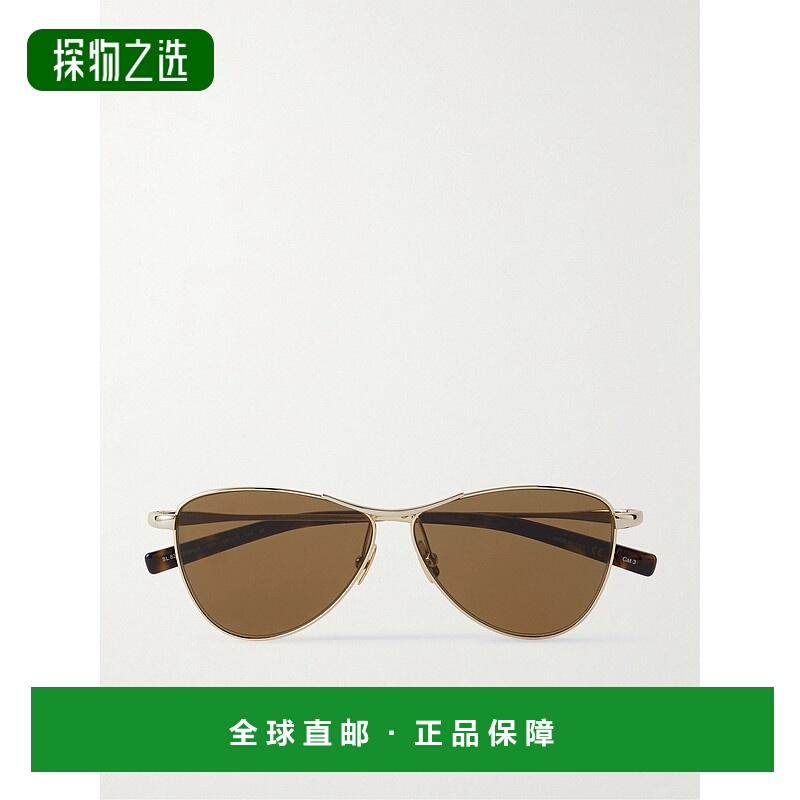 1h可退 香港直邮Saint Laurent 圣罗兰 女士 Vesper 小号飞行员镀