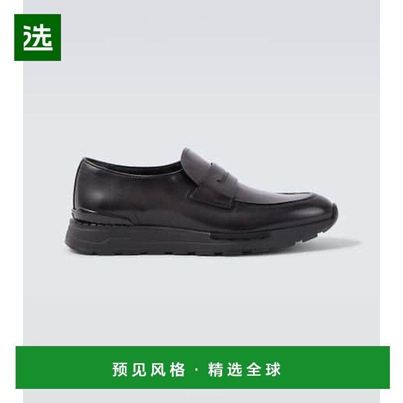 1h可退 香港直邮Berluti 伯尔鲁帝 男士 Venezia 皮质运动鞋男鞋