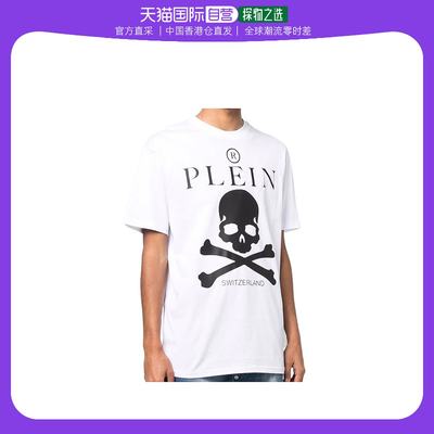 香港直邮Philipp Plein 徽标印花短袖T恤 UTK0189PJY002N01