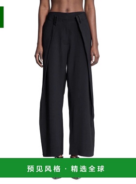 香港直邮ROKH 女士休闲裤 R1CA10300-0 SS2025 黑色 Rokh Trouser