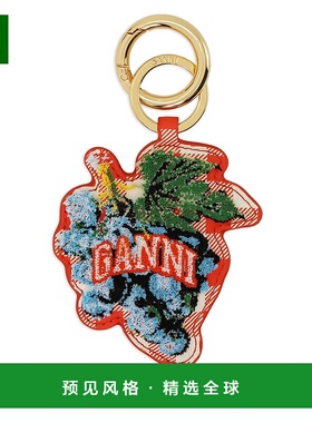 1h可退 香港直邮GANNI 甘尼 女士 徽标钥匙圈 A6810 red红色 舒适