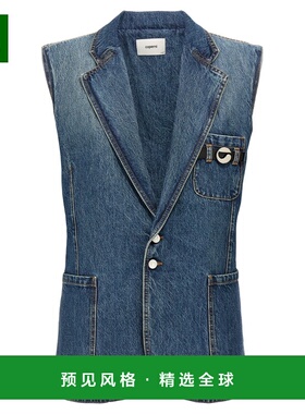 香港直邮COPERNI 女士外套 COPV76F2014BLU SS2025 蓝色 Strap Ve