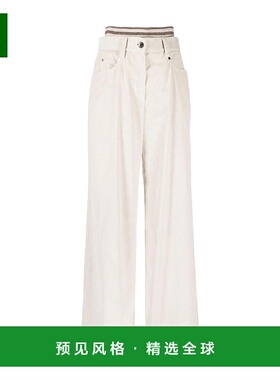 香港直邮Brunello Cucinelli 腰带袢带休闲裤 MQ436P8425阔腿裤