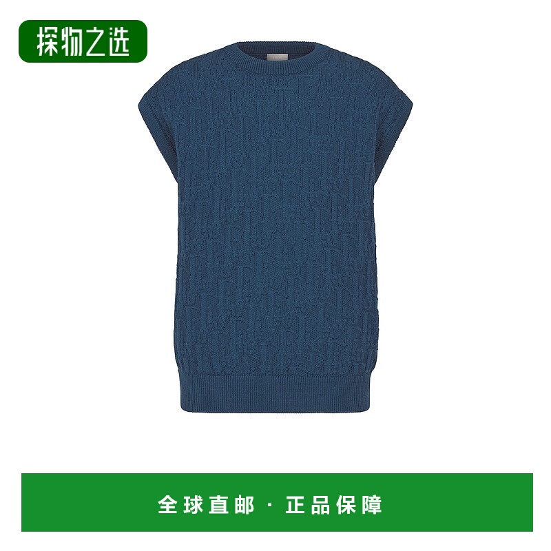 自营欧洲直邮Dior/迪奥 男士Oblique 无袖毛衣