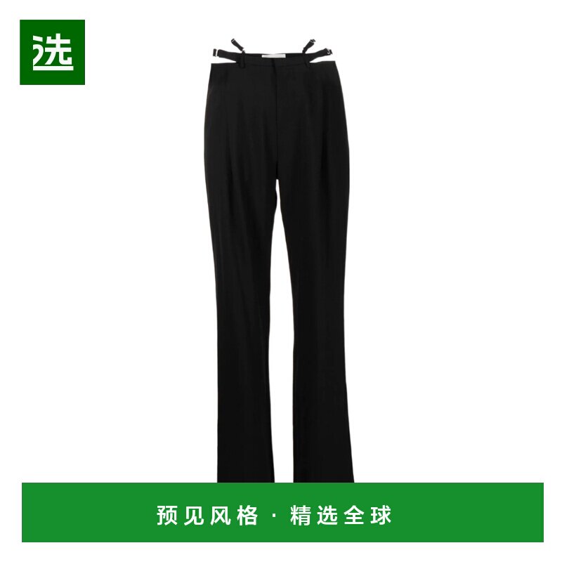 香港直邮Dion Lee 女士休闲裤 C2279P22WOBLK AW2022 黑色 徽标休 - 选店海外买手直邮出品
