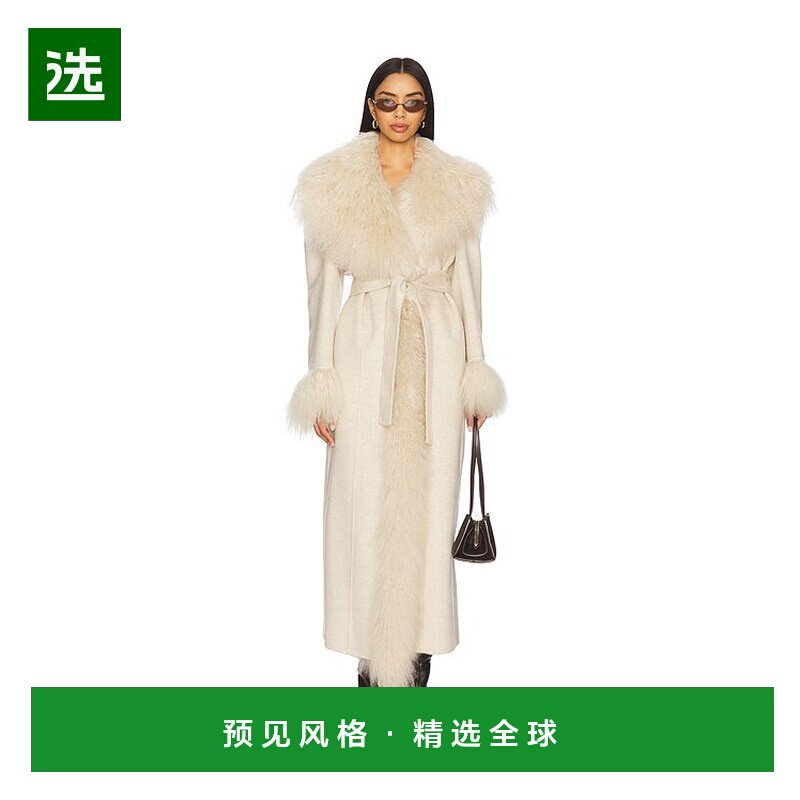 1h可退 香港直邮Giuseppe Di Morabito 女士 皮草风衣 05FW2CO070