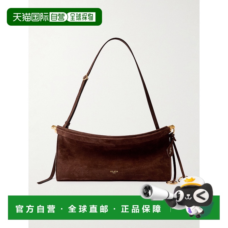 1h可退 香港直邮Alaïa 女士 Le Click 横款中号牛巴革肩包 AA1S01
