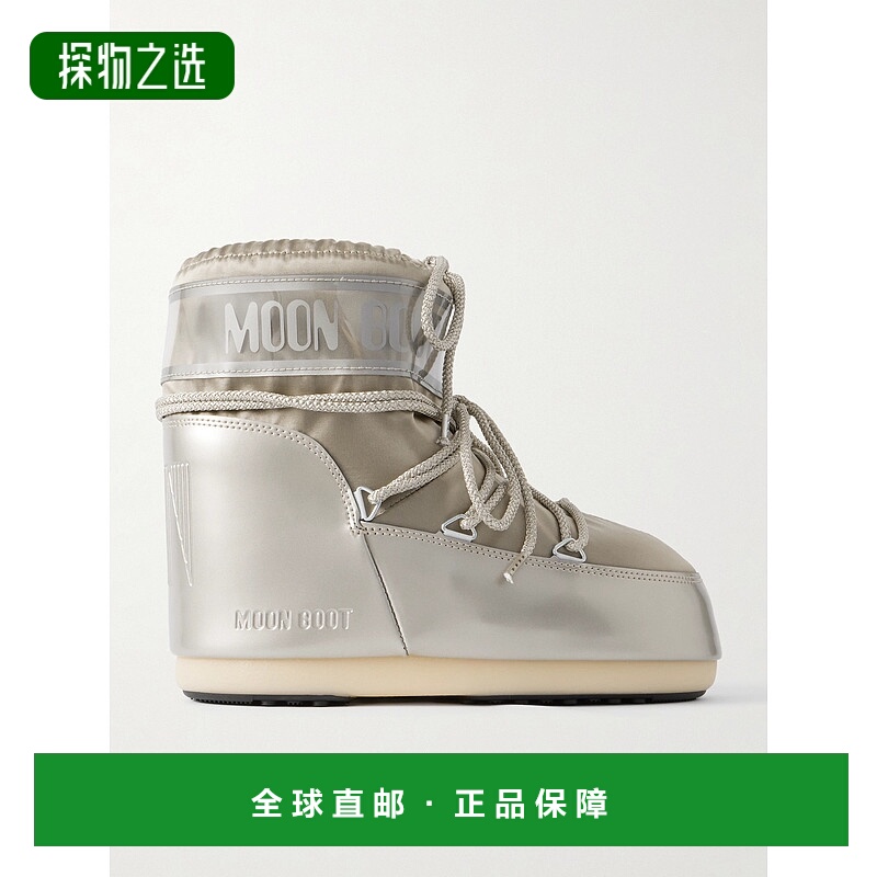 1h可退 香港直邮Moon Boot 月亮靴 女士 Icon Glow Glance PVC 金