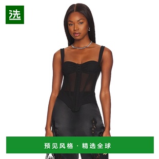 1h可退 香港直邮Miaou 女士 Deville 上衣 7034CL black黑色 舒适