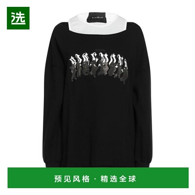 1h可退 【美国直邮】JOHN RICHMOND 女士卫衣 100 棉 圆领长袖 休