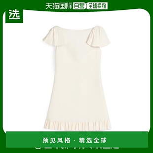 香港直邮Valentino 短袖连衣裙 BVAEQ01CF华伦天奴真丝羊毛