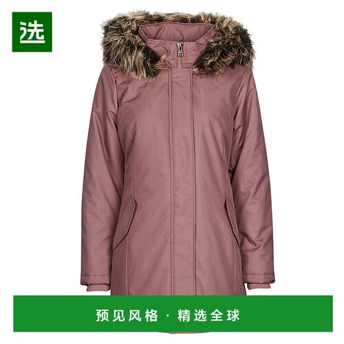 欧洲直邮Only 女士 ONLKATY PARKA COAT CC OTW 派克大衣 玫瑰色