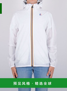 香港直邮K-WAY 女士夹克 K004BD0001 AW2024 白色 连帽休闲夹克