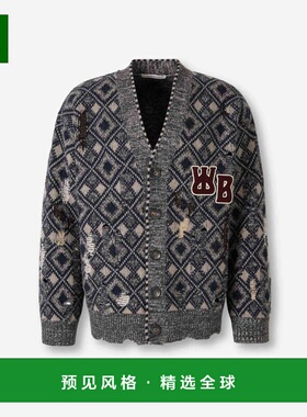 香港直邮WALES BONNER 男士针织衫 UA25KN45WO12951GREYBLACKNAVY