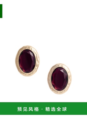 香港直邮SELF-PORTRAIT 女士耳饰 RS26600ER SS2026 紫色 锤纹耳