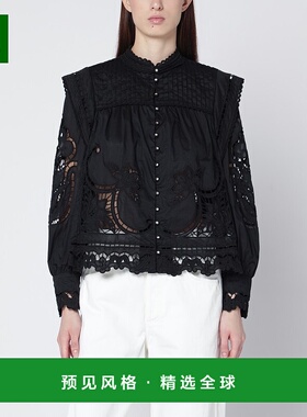 香港直邮FARM RIO 女士 Richelieu 黑色棉质衫 351180COL0002