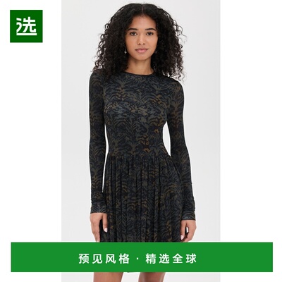 1h可退 香港直邮ULLA JOHNSON 女士 Bendetta 针织长袖迷你连衣裙