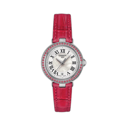 自营欧洲直邮TISSOT/天梭 BELLISSIMA系列 女士白色表盘石英机芯2