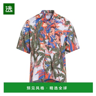 1h可退 香港直邮Rhude 男士 花纹衬衫 blue蓝色 舒适时尚