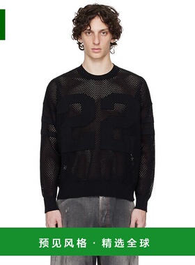 1h可退 香港直邮AMIRI 男士 黑色 22 Crew 针织衫 AMKNCW1040