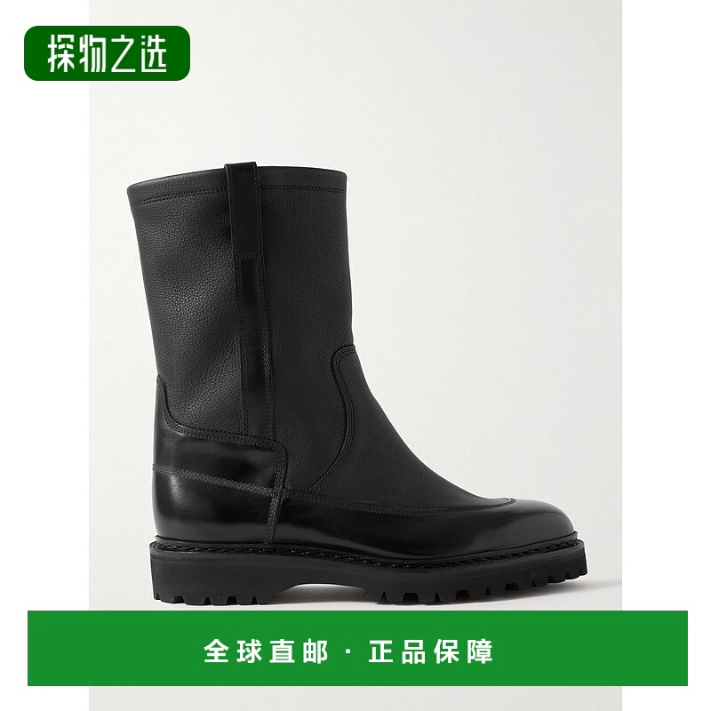 John Lobb 男士 Ridge 光滑全粒面皮质切尔西靴 N27SXOL1
