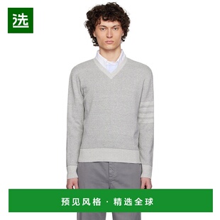 汤姆·布朗 Browne 男士 灰色 Str 1h可退 Textured 香港直邮Thom