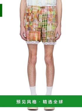 1h可退 香港直邮Collina Strada 男士 多色 Plaid Odeon 短裤 XX6