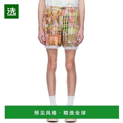 1h可退 香港直邮Collina Strada 男士 多色 Plaid Odeon 短裤 XX6