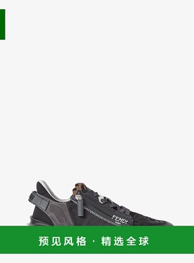 1h可退 欧洲直邮FENDI (2025新品) Fendi Flow 运动鞋-黑色FF提花