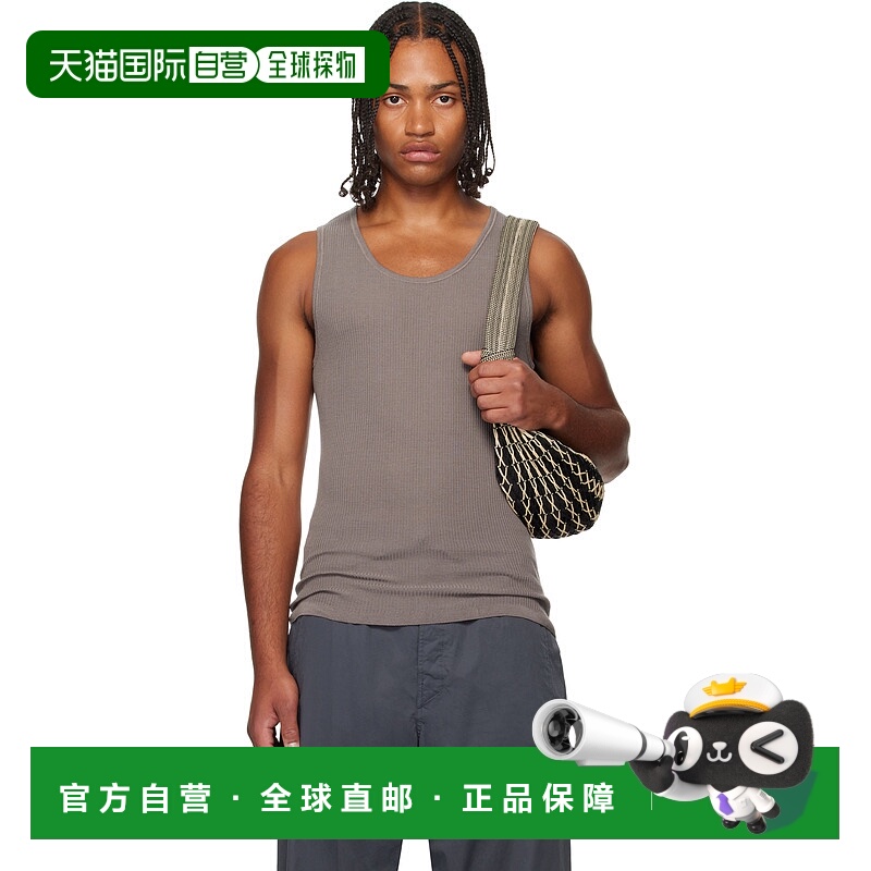 1h可退 香港直邮Lemaire 男士 灰褐色 Debardeur 背心 TO1465LK10