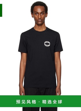 1h可退 香港直邮Moschino 莫斯奇诺 男士 黑色 Loop T 恤 0715204
