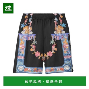 10024761A14567休闲裤 Theatre真丝短裤 Coral 香港直邮Versace