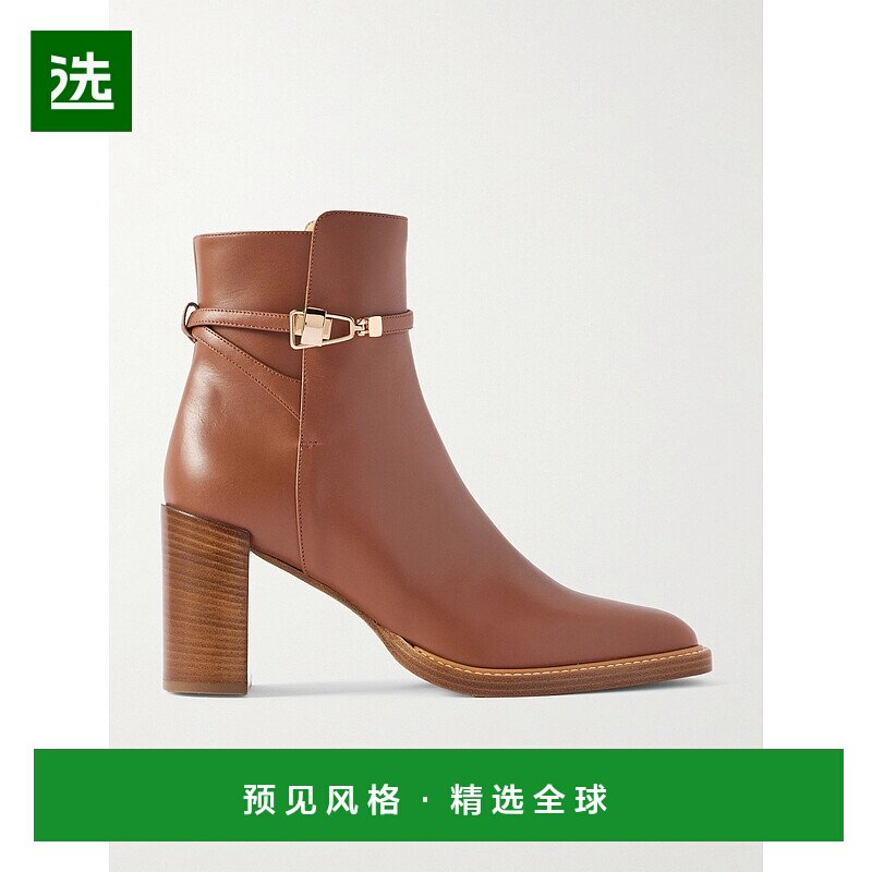 香港直邮Gabriela Hearst 女士 Nina 皮质短靴 1258614SC024CGN