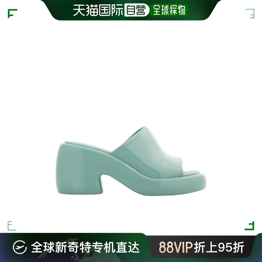 香港直邮Salvatore Ferragamo logo标识高跟凉鞋 01H703