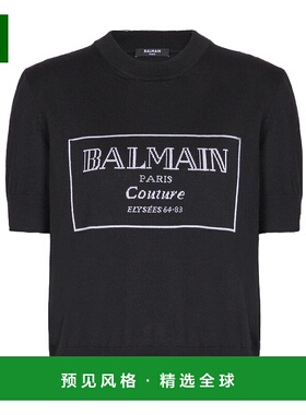 香港直邮Balmain 圆领短袖T恤 EF1KA115KH87潮流穿搭时尚高级感