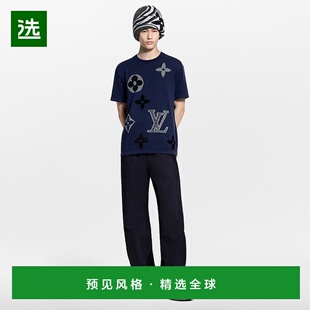 深蓝色棉老花图案短袖 Monogram男士 欧洲直邮LV路易威登 1h可退